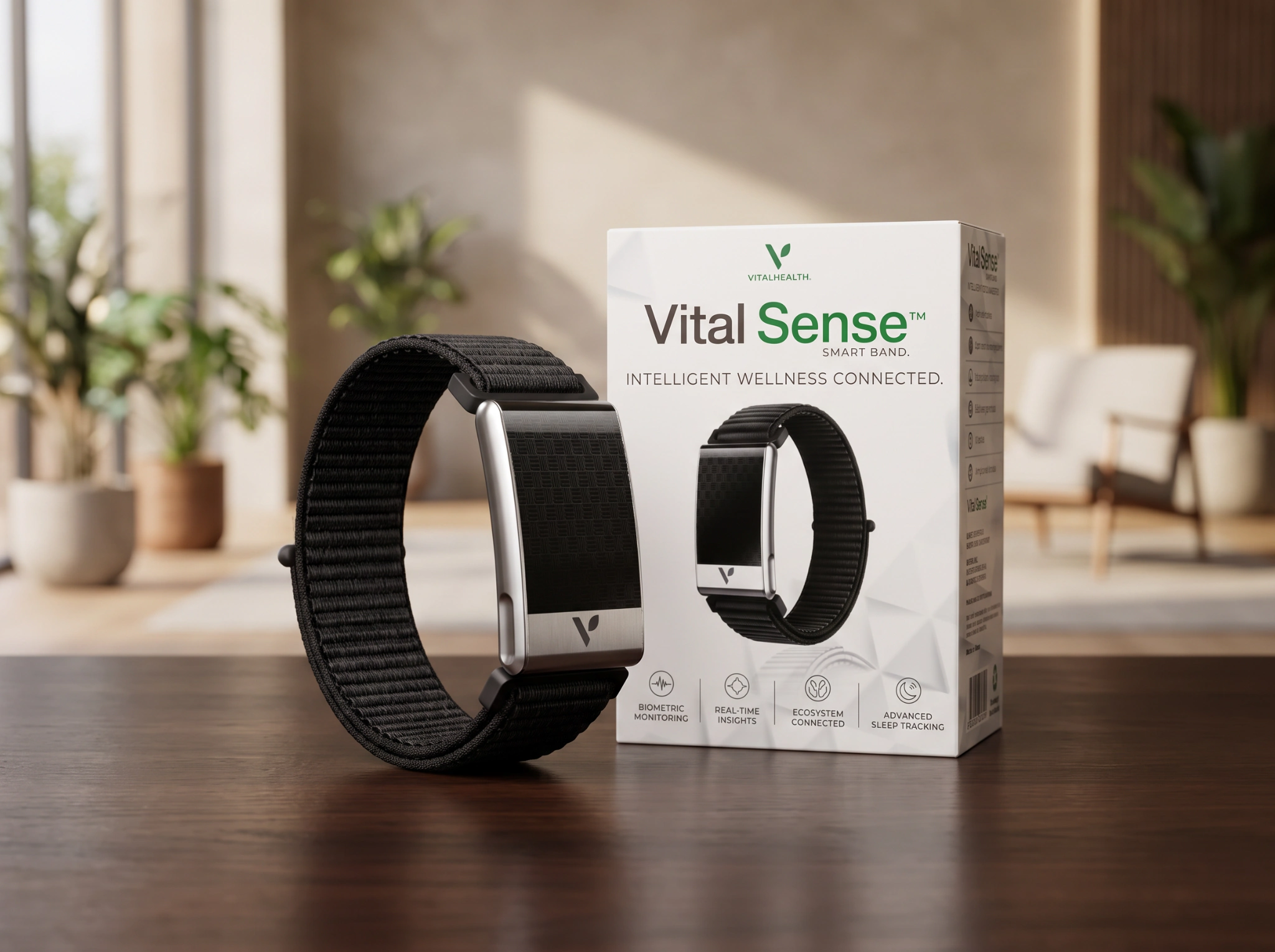VitalSense y su empaque en un espacio cotidiano